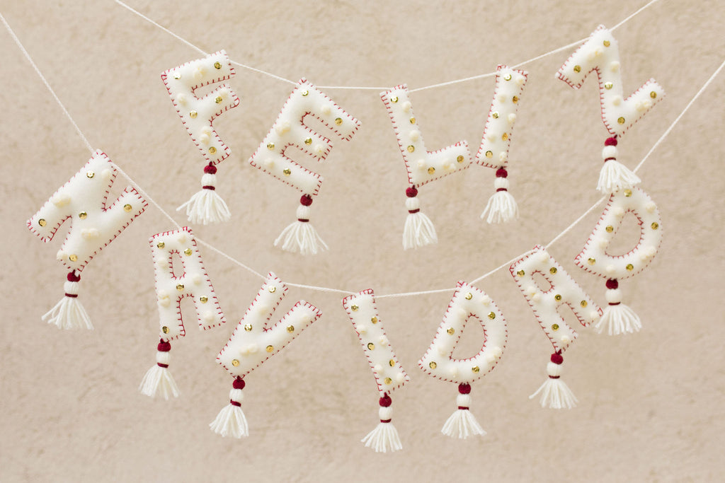 Letrero Feliz Navidad Lentejuelas