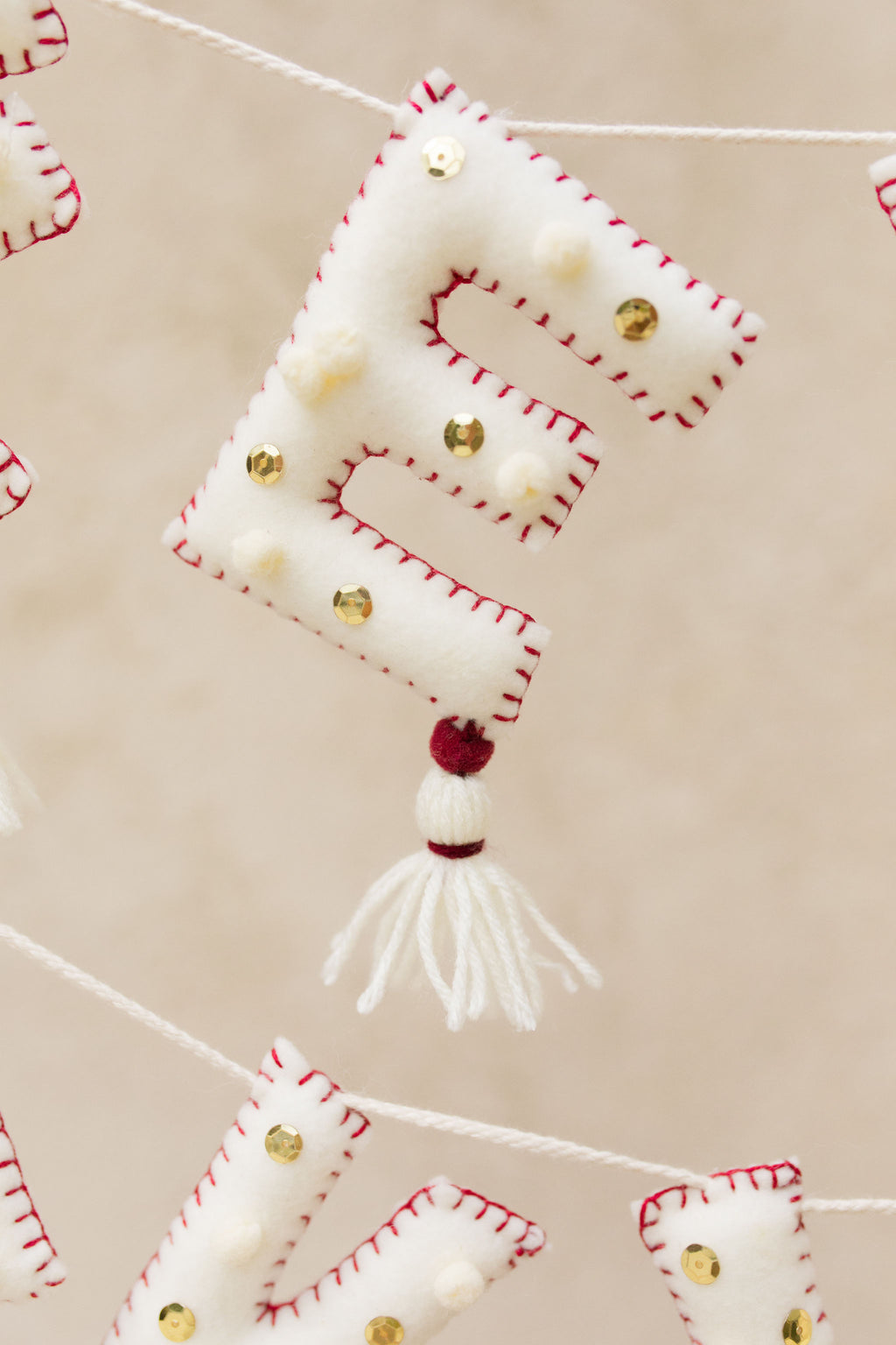 Letrero Feliz Navidad Lentejuelas