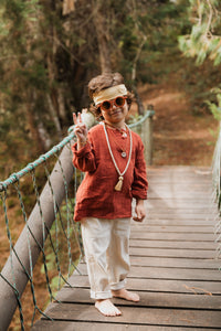 Camisa Niño Terracota