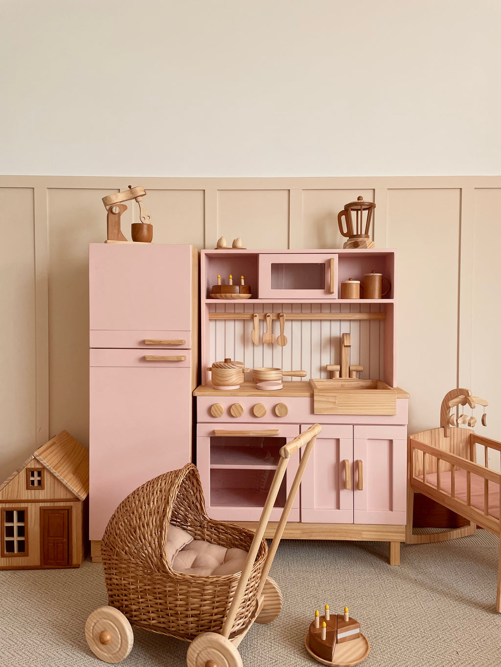 Cocinita Rosa Pvc Vintage