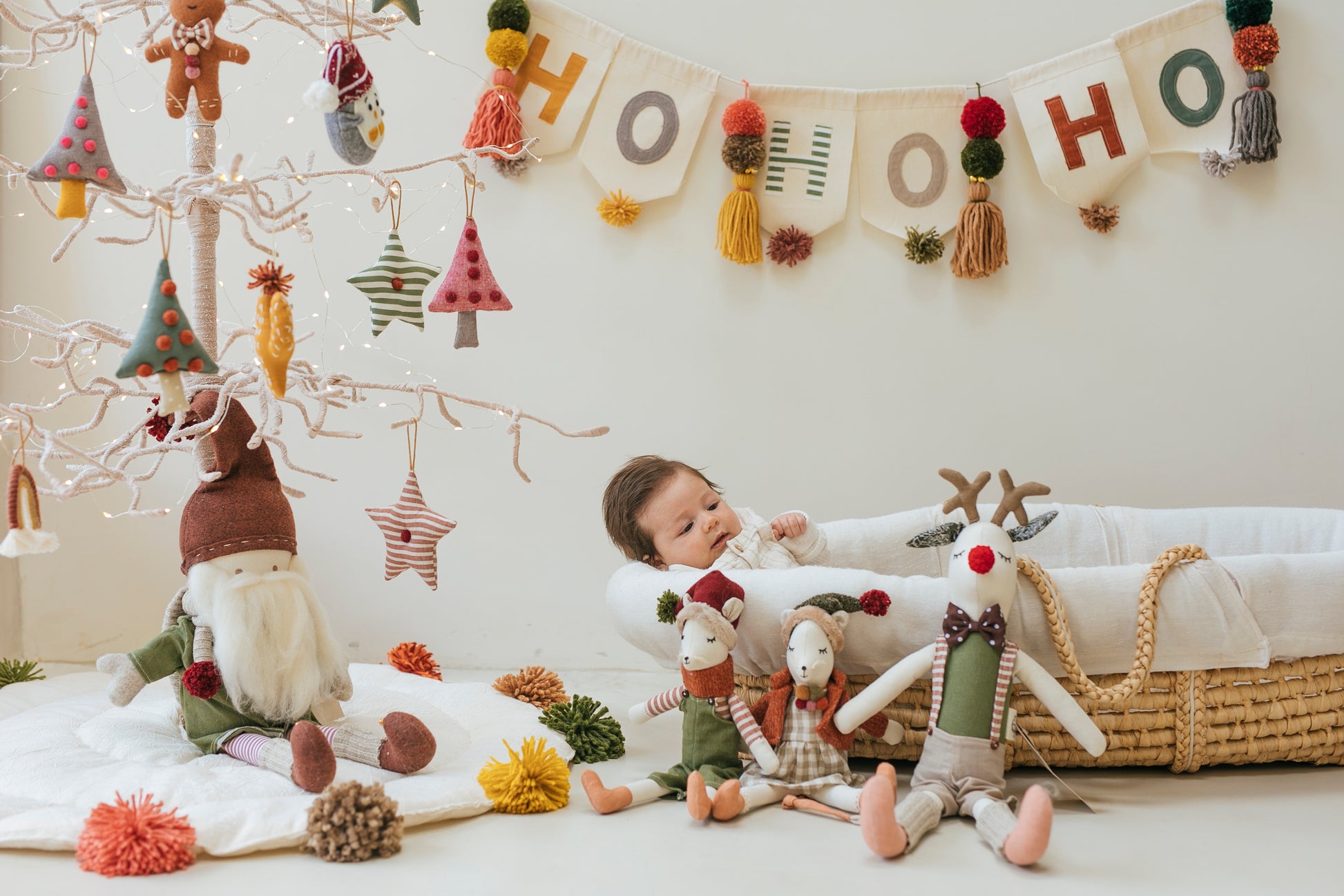 Pie de árbol Grande borlas