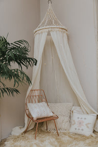 Toldo con macramé